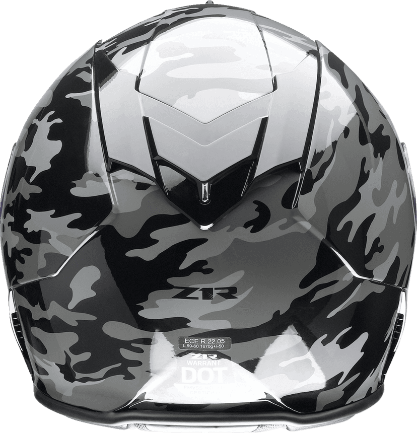 Z1R 0101-14366 Warrant Helmet - Camo - Black/Gray - Small — image 2 of 6