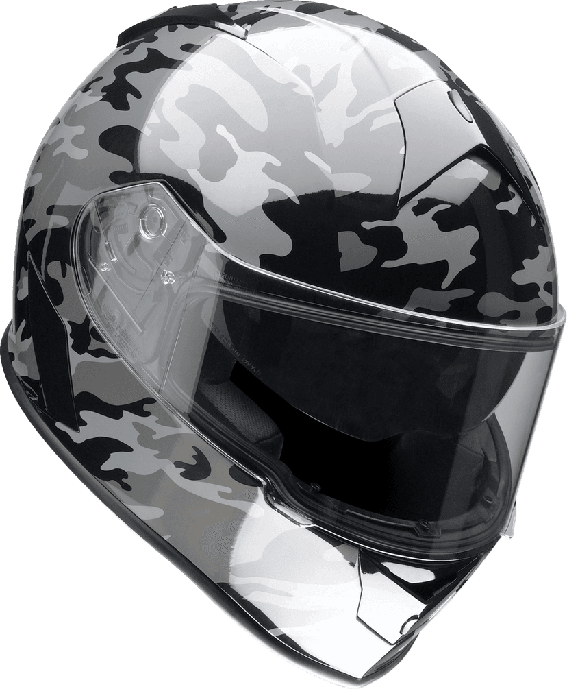 Z1R 0101-14366 Warrant Helmet - Camo - Black/Gray - Small — image 5 of 6