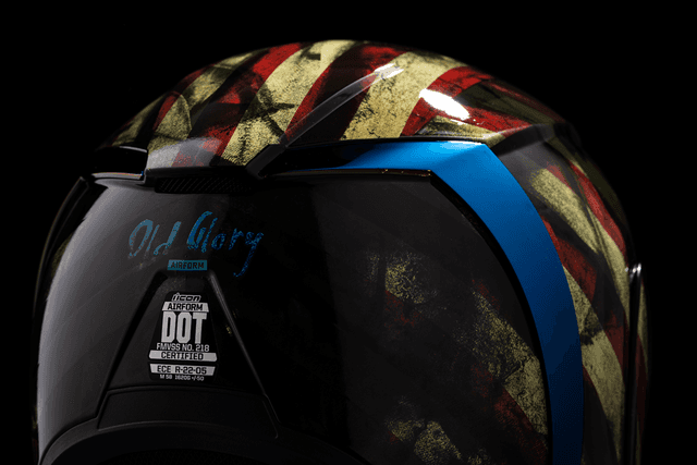 ICON 0101-14782 Airform™ Helmet - Old Glory - XS — image 8 of 13