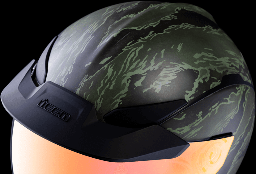 ICON 0101-14923 Domain™ Helmet - Tiger's Blood - Green - XS — image 7 of 13