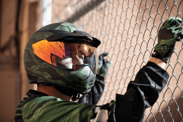 ICON 0101-14928 Domain™ Helmet - Tiger's Blood - Green - 2XL — image 9 of 13