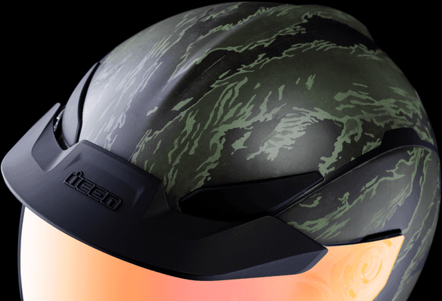 ICON 0101-14929 Domain™ Helmet - Tiger's Blood - Green - 3XL — image 7 of 13