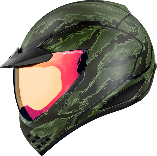 ICON 0101-14929 Domain™ Helmet - Tiger's Blood - Green - 3XL — image 2 of 13