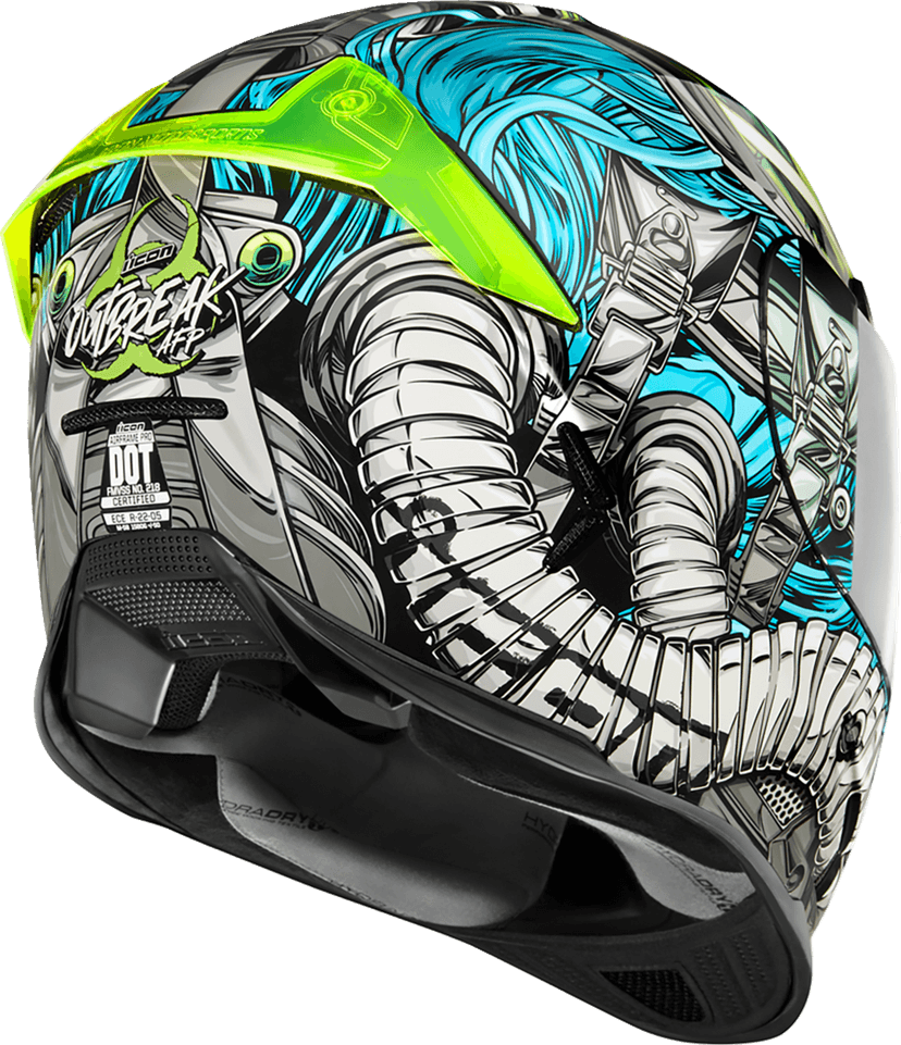 ICON 0101-14944 Airframe Pro™ Helmet - Outbreak - Blue - XS — image 3 of 11