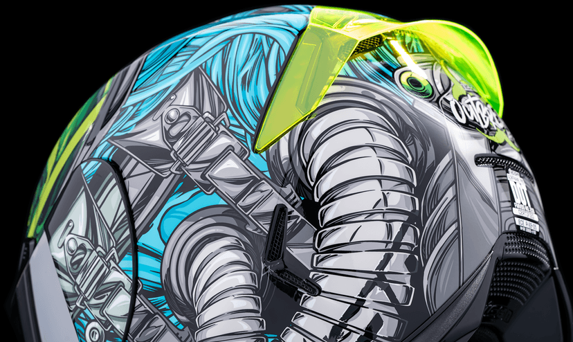 ICON 0101-14950 Airframe Pro™ Helmet - Outbreak - Blue - 3XL — image 8 of 11