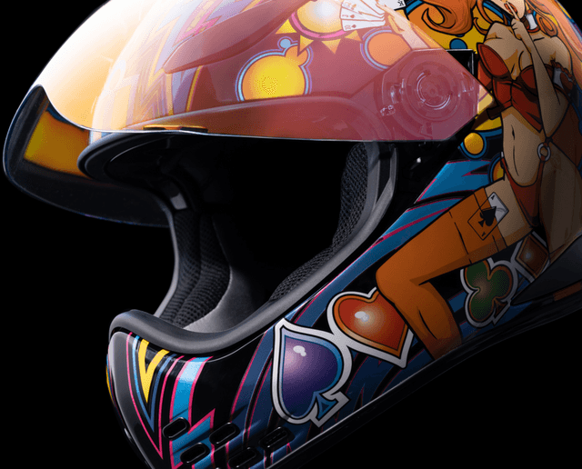 ICON 0101-14952 Domain™ Helmet - Lucky Lid 4 - Red - Small — image 8 of 9