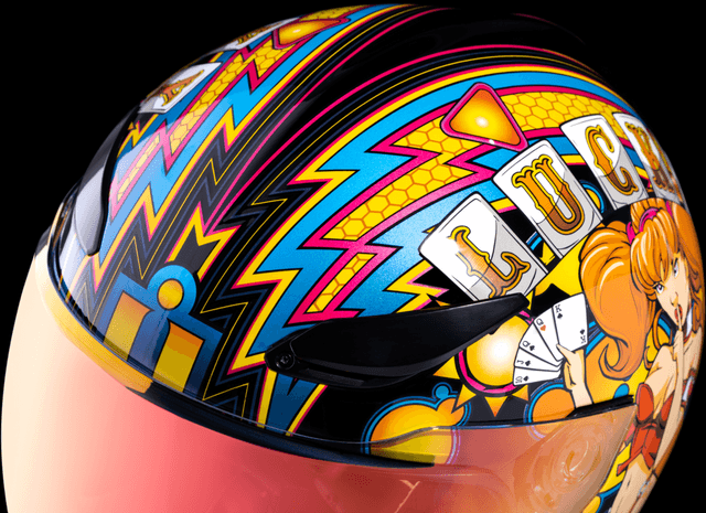 ICON 0101-14953 Domain™ Helmet - Lucky Lid 4 - Red - Medium — image 4 of 9