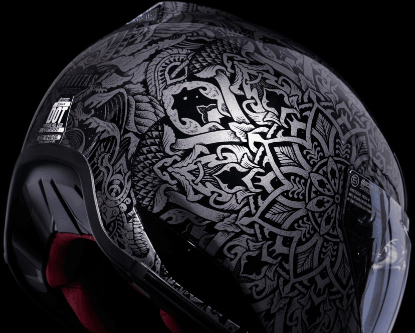 ICON 0101-14964 Domain™ Helmet - Gravitas - Black - 3XL — image 9 of 9