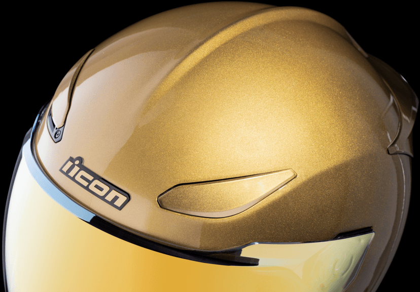 ICON 0101-14969 Domain™ Helmet - Cornelius - Gold - XL — image 8 of 9
