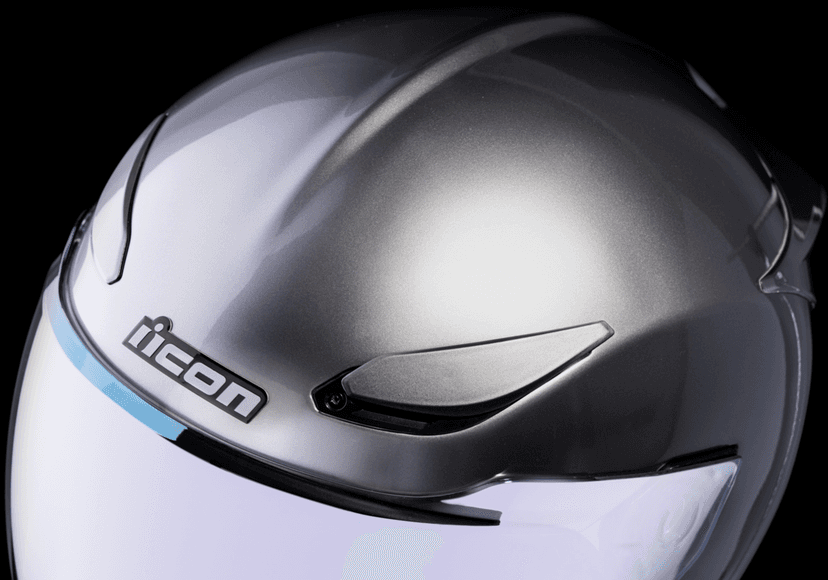 ICON 0101-14974 Domain™ Helmet - Cornelius - Silver - Medium — image 2 of 9