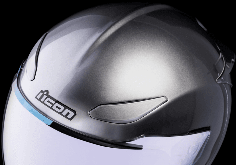 ICON 0101-14977 Domain™ Helmet - Cornelius - Silver - 2XL — image 3 of 9
