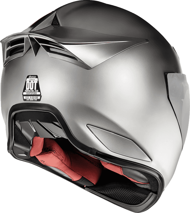 ICON 0101-14977 Domain™ Helmet - Cornelius - Silver - 2XL — image 7 of 9