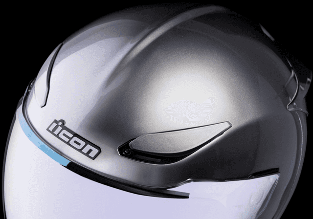 ICON 0101-14977 Domain™ Helmet - Cornelius - Silver - 2XL — image 9 of 9