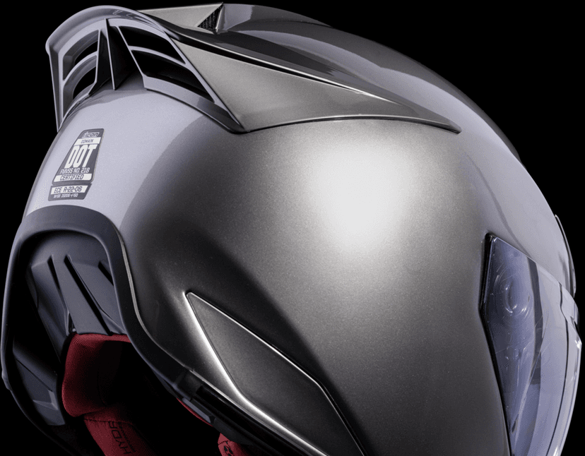 ICON 0101-14977 Domain™ Helmet - Cornelius - Silver - 2XL — image 6 of 9