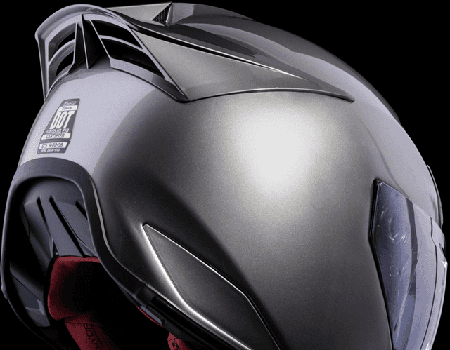 ICON 0101-14978 Domain™ Helmet - Cornelius - Silver - 3XL — image 8 of 9