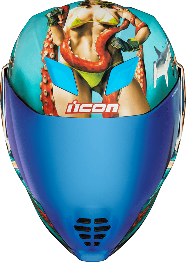 ICON 0101-15000 Airflite™ Helmet - Pleasuredome 4 - Blue - XS — image 4 of 12
