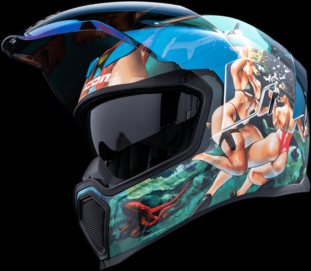 ICON 0101-15000 Airflite™ Helmet - Pleasuredome 4 - Blue - XS — image 5 of 12