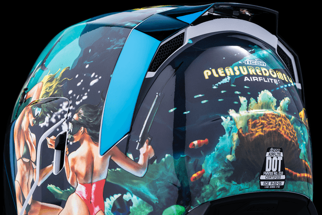 ICON 0101-15000 Airflite™ Helmet - Pleasuredome 4 - Blue - XS — image 9 of 12