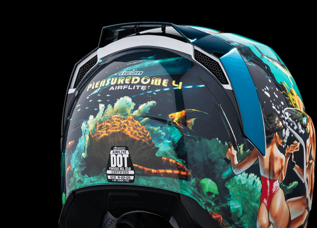 ICON 0101-15000 Airflite™ Helmet - Pleasuredome 4 - Blue - XS — image 7 of 12