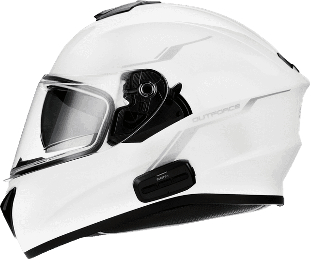 SENA 0101-15030 OutForce Helmet - Glossy White - Small — image 4 of 5