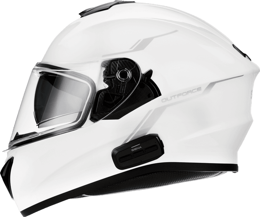 SENA 0101-15034 OutForce Helmet - Glossy White - 2XL — image 4 of 5