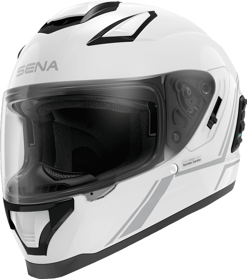 SENA 0101-15041 Stryker Helmet - Glossy White - Medium — image 4 of 7