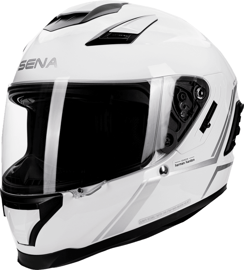 SENA 0101-15041 Stryker Helmet - Glossy White - Medium — image 3 of 7