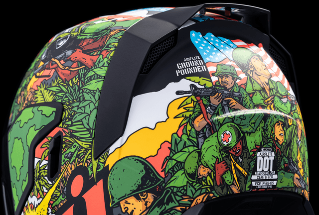 ICON 0101-15059 Airflite™ Helmet - GP23 - Green - Medium — image 5 of 13