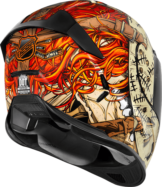 ICON 0101-15072 Airframe Pro™ Helmet - Topshelf - Red - Small — image 3 of 10