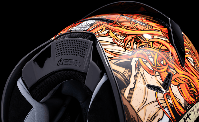 ICON 0101-15074 Airframe Pro™ Helmet - Topshelf - Red - Large — image 5 of 10