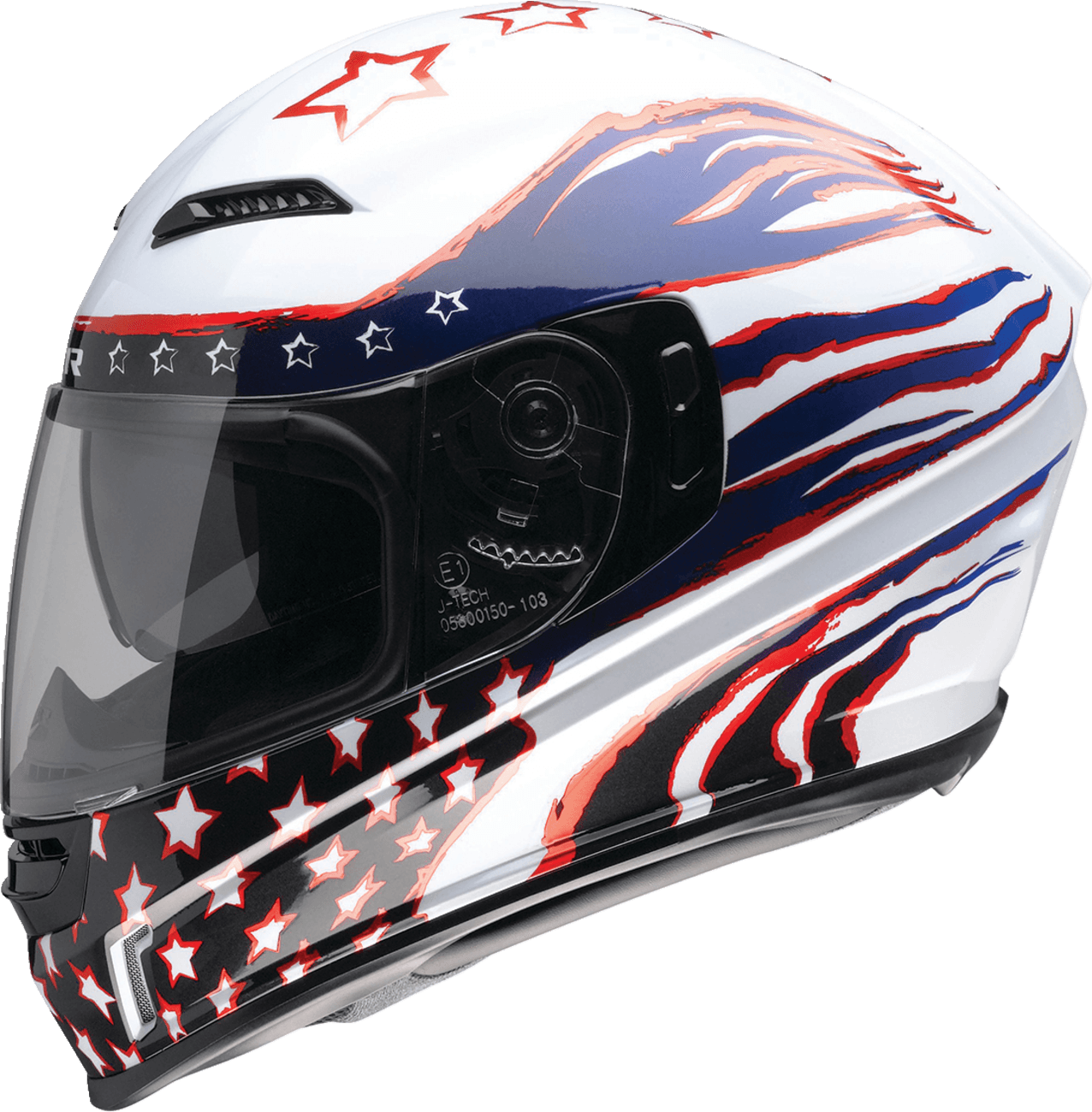 Z1R 0101-15412 Jackal Helmet - Patriot - Red/White/Blue - XS