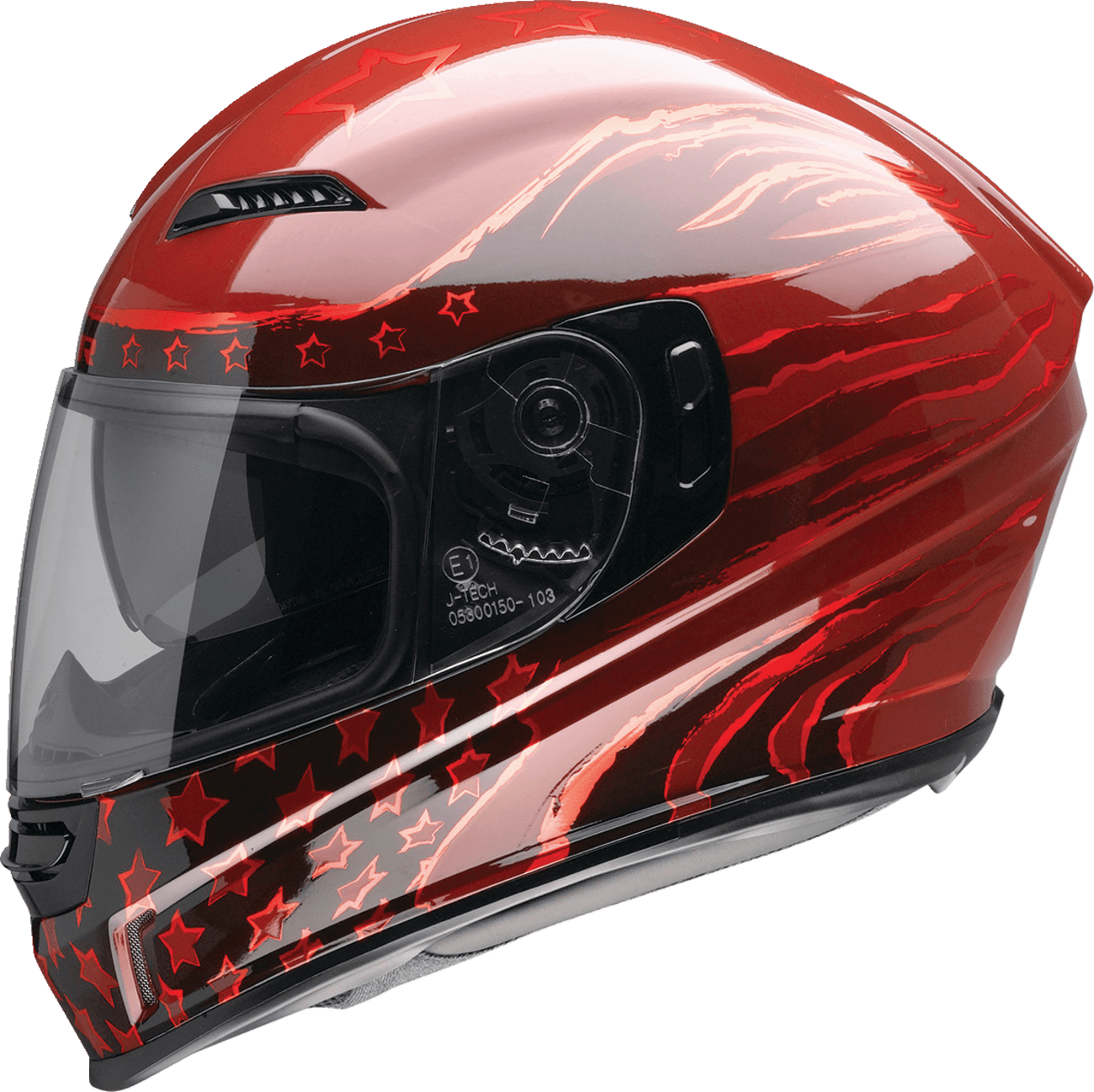 Z1R 0101-15422 Jackal Helmet - Patriot - Red - Large