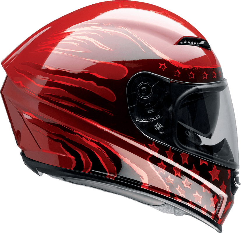 Z1R 0101-15423 Jackal Helmet - Patriot - Red - XL — image 4 of 5