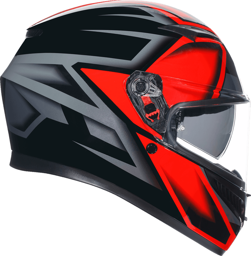 AGV 0101-15495 K3 Helmet - Compound - Black/Red - Large — image 1 of 5