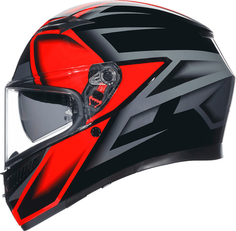 AGV 0101-15496 K3 Helmet - Compound - Black/Red - XL — image 4 of 5