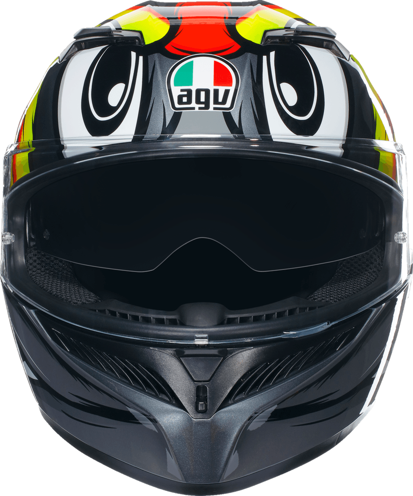 AGV 0101-15511 K3 Helmet - Birdy 2.0 - Gray/Yellow/Red - XL — image 5 of 7