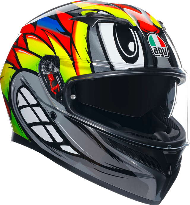 AGV 0101-15512 K3 Helmet - Birdy 2.0 - Gray/Yellow/Red - 2XL — image 1 of 7