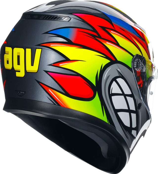 AGV 0101-15512 K3 Helmet - Birdy 2.0 - Gray/Yellow/Red - 2XL — image 2 of 7