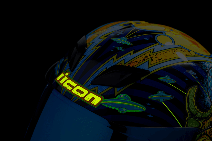 ICON 0101-15546 Airflite™ Helmet - Bugoid Blitz - Blue - XS — image 9 of 19