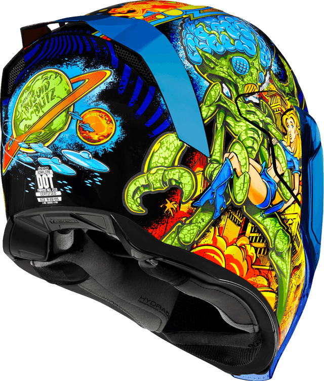 ICON 0101-15546 Airflite™ Helmet - Bugoid Blitz - Blue - XS — image 3 of 19