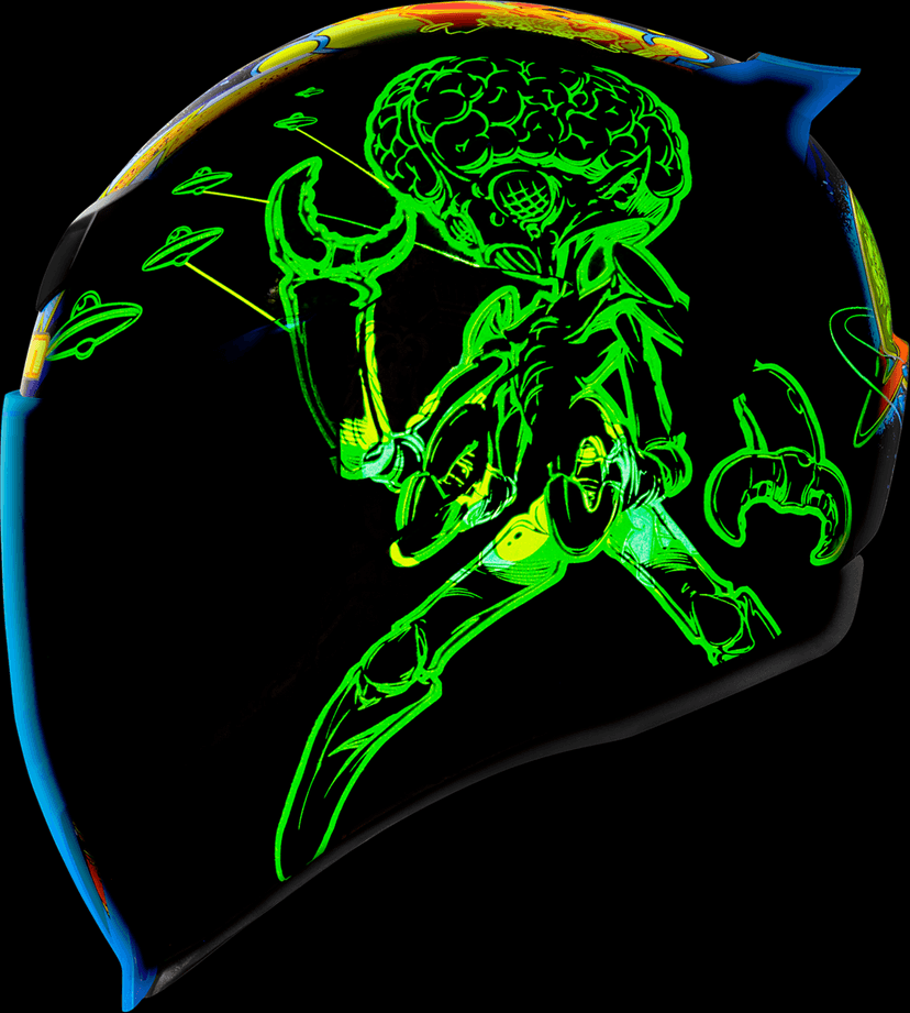 ICON 0101-15547 Airflite™ Helmet - Bugoid Blitz - Blue - Small — image 6 of 19