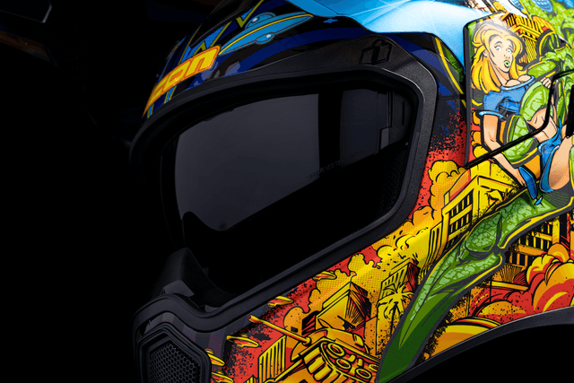 ICON 0101-15547 Airflite™ Helmet - Bugoid Blitz - Blue - Small — image 12 of 19