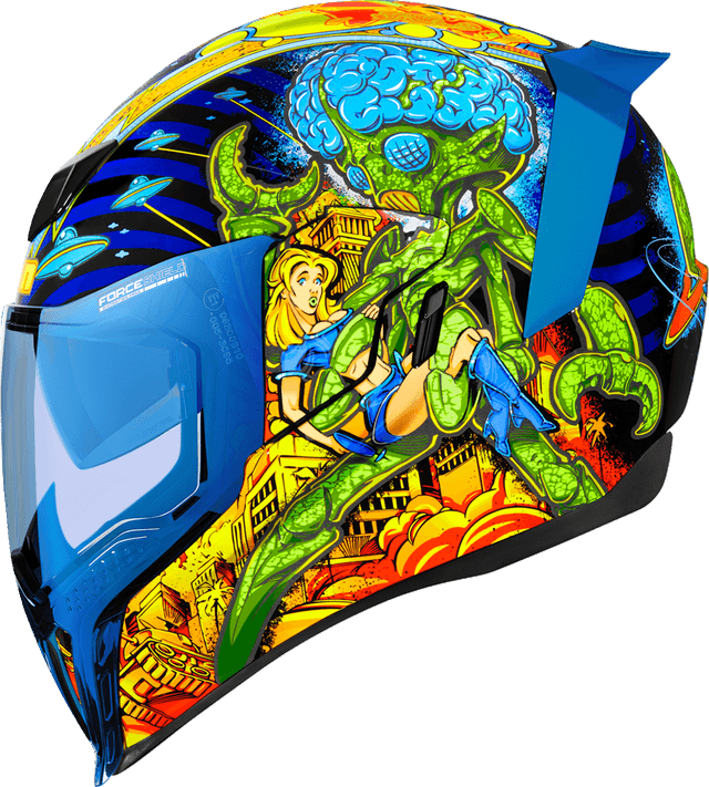 ICON 0101-15548 Airflite™ Helmet - Bugoid Blitz - Blue - Medium — image 2 of 19