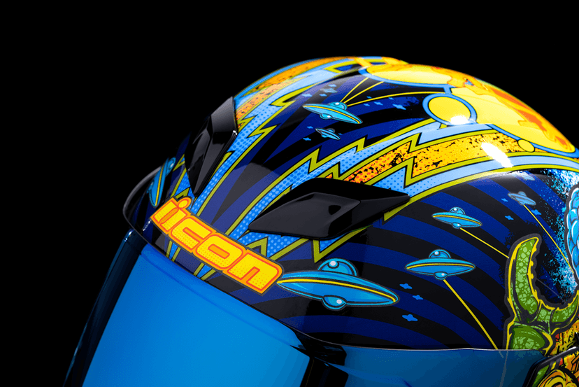 ICON 0101-15551 Airflite™ Helmet - Bugoid Blitz - Blue - 2XL — image 12 of 19