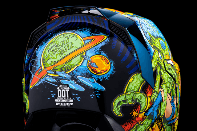 ICON 0101-15552 Airflite™ Helmet - Bugoid Blitz - Blue - 3XL — image 6 of 19