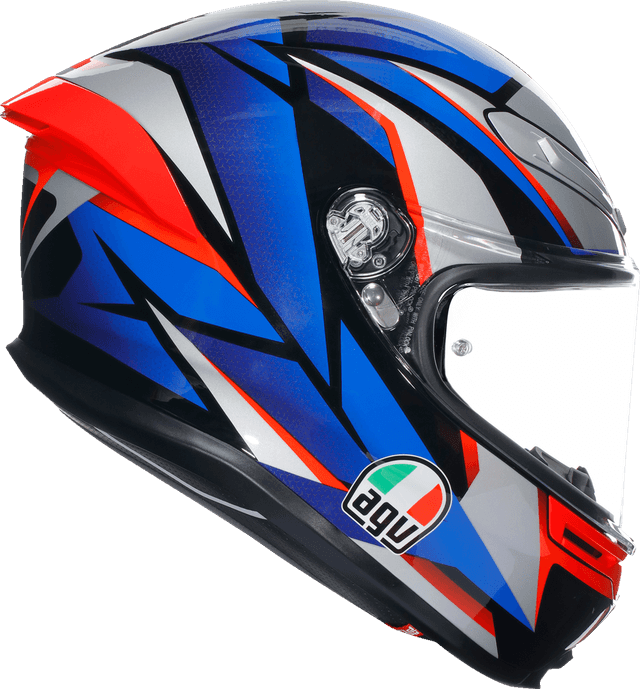 AGV 0101-15627 K6 S Helmet - Slashcut - Black/Blue/Red - Small — image 2 of 6