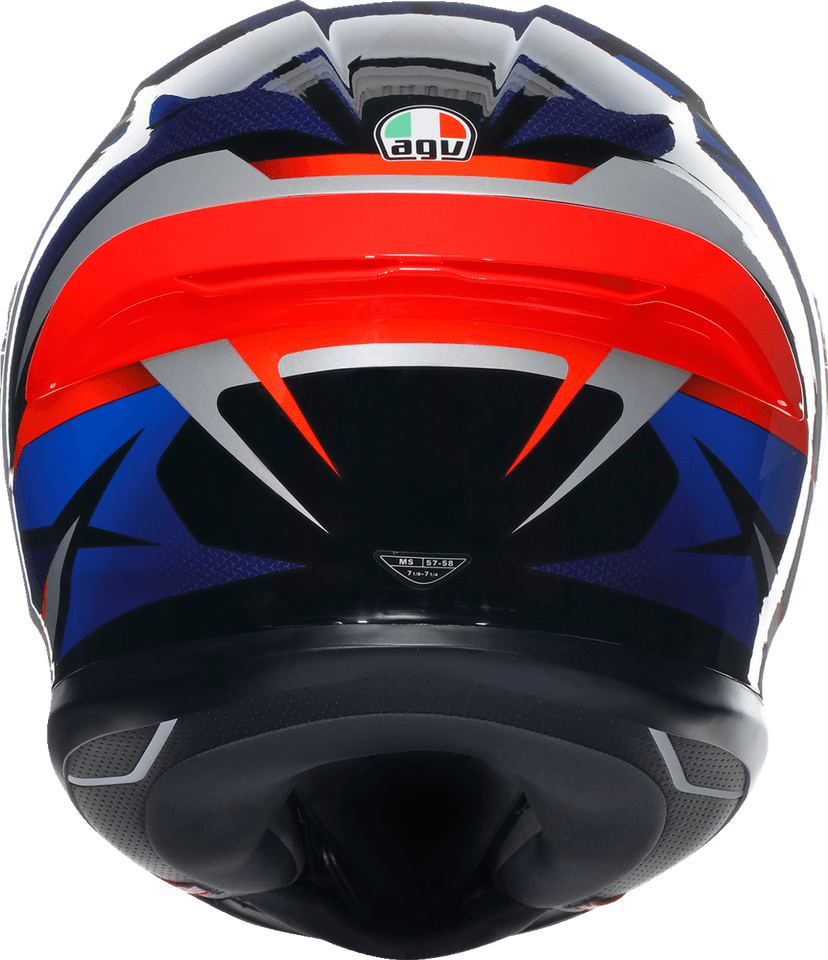 AGV 0101-15630 K6 S Helmet - Slashcut - Black/Blue/Red - XL — image 5 of 6