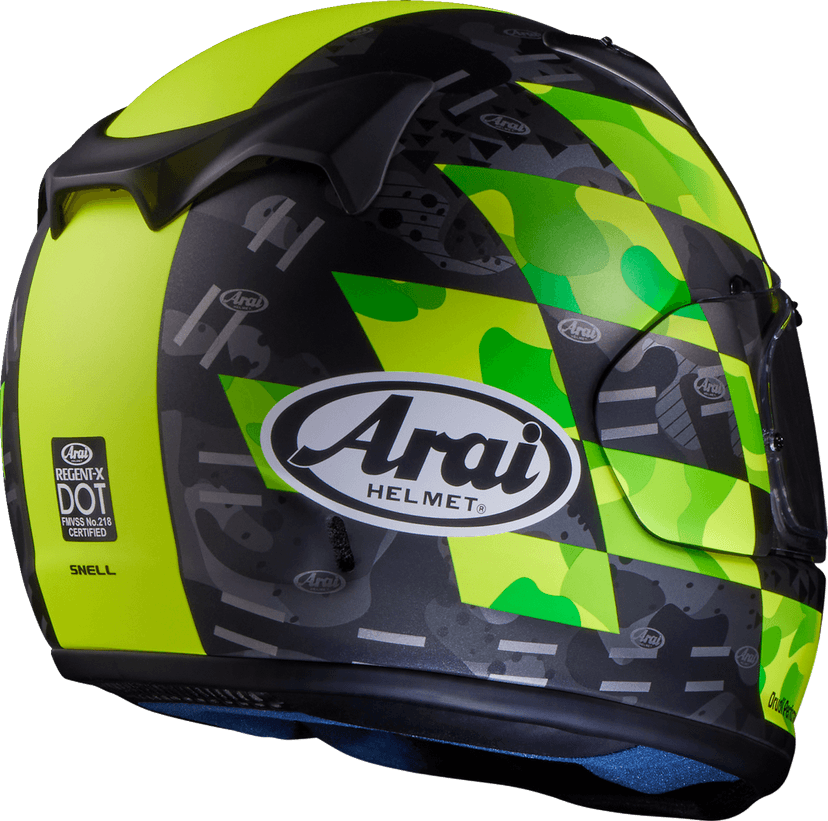 ARAI HELMETS 0101-15827 Regent-X Helmet - Patch - Yellow Frost - XS — image 7 of 11