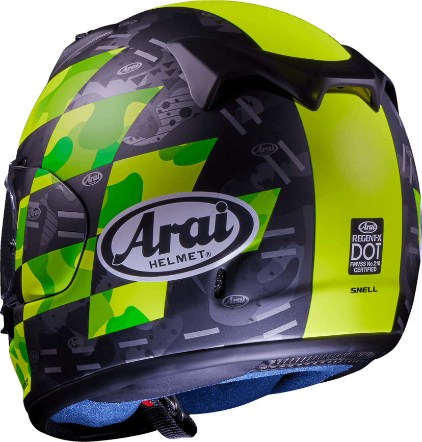 ARAI HELMETS 0101-15827 Regent-X Helmet - Patch - Yellow Frost - XS — image 9 of 11