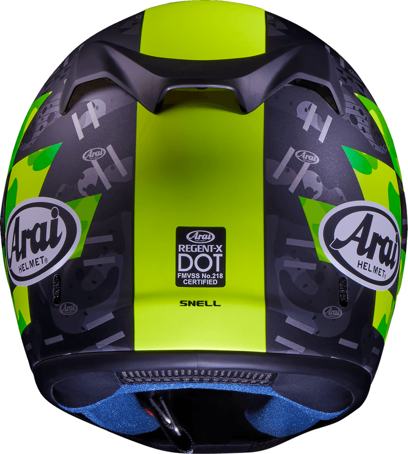 ARAI HELMETS 0101-15832 Regent-X Helmet - Patch - Yellow Frost - 2XL — image 8 of 11